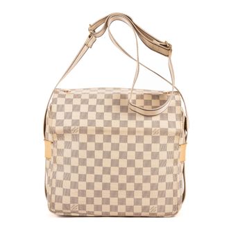 Louis Vuitton Pre-owned Womens Naviglio Crossbody - White - One Size