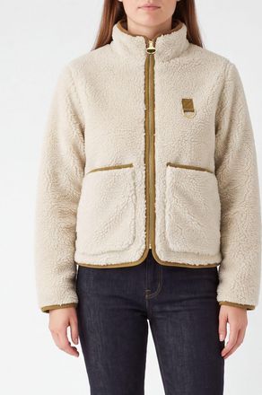 Barbour Giacca in pile Elenora con collo alto e tasche a toppa in tessuto riciclato