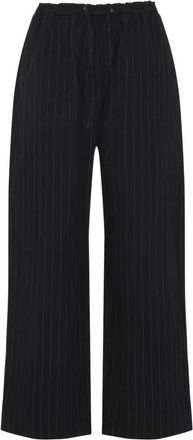 STUDIO NICHOLSON Broeken, Heren, Zwart, XL, Katoen, Sonny Drawstring Broeken