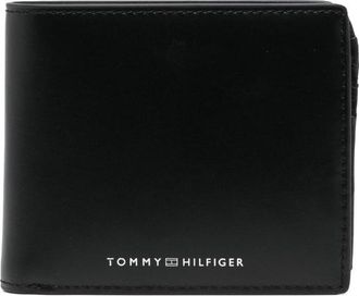 Tommy Hilfiger logo-print leather wallet - men - Calf Leather - One Size - Black