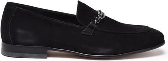 Ferragamo Black Suede Luis Loafers