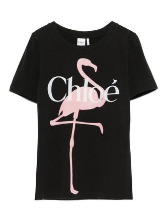 Chlo&eacute; Chlo&atilde;&copy; Printed Cotton T-Shirt
