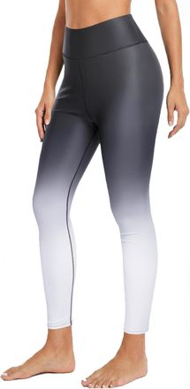 Holipick Womens Swim Pants UPF 50+ Swim Leggings High Waisted Long Swimming Pants, Black Gradient, Medium