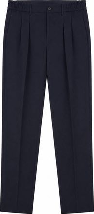 Tagliatore Tailored Blue Trousers with Structured Waistband