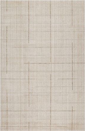 Wecon Home Alfombra tejida a mano Tencel y lana pura beige 80x150