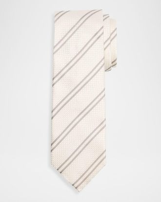 Tom Ford Men & apos;s Woven Diagonal-Stripe Silk Tie