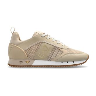 Emporio Armani Sneakers, female, Beige, Size: 4 1/2 US Sports shoes with logo