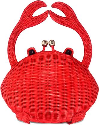 Serpui Philip Crab clutch bag - Red