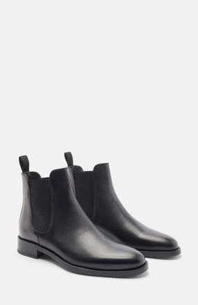 Scarosso Enzo Chelsea Boots in Black Calf at Nordstrom, Size 40.5