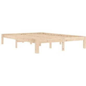 vidaXL Vidaxl - Estructura De Cama Sin Colch&oacute;n Madera Maciza De Pino 140x200 Cm