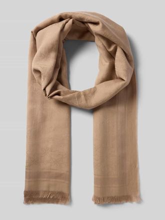 HUGO BOSS Schal aus Modal-Baumwoll-Mix Modell Anyta in Hellbraun, Gr&ouml;&szlig;e 1