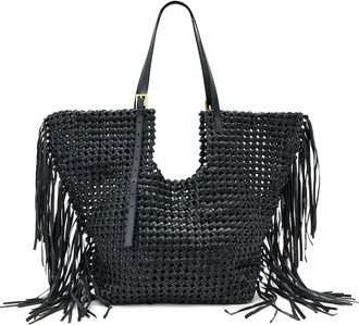 AllSaints Borsa tote con frange - Nero