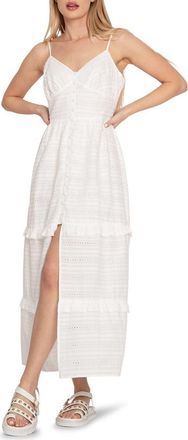 Belle & Bloom Supersitition Tiered Maxi Dress in White at Nordstrom Rack, Size X-Small
