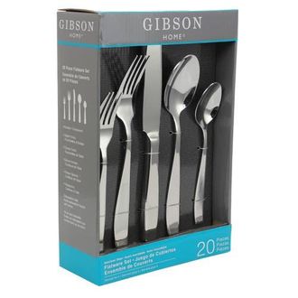 Gibson Castleford 20 Peice Flatware Set in Metallic Silver at Nordstrom