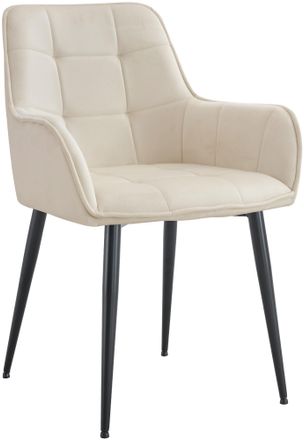 Clp Funda De Terciopelo Para Silla De Comedor Ferndale Crema