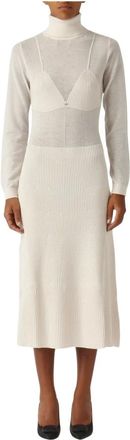 Elisabetta Franchi Mujer, Vestidos, Beige, Talla: L