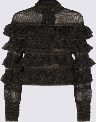 Zimmermann Top Metallic Black-Donna