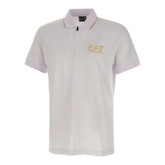 Emporio Armani Gold Label Viscose-Blend Polo Shirt - Heren - Polos - Wit - S - Tops