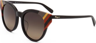 Ferragamo Ferragamo Womens 53 mm Brown Sunglasses
