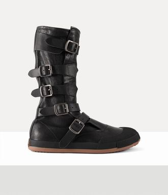 Vivienne Westwood Animal Pirate Boot Washed/veget Tanned Black 5-38 Women