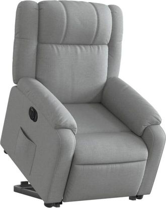 vidaXL Vidaxl - Sill&oacute;n El&eacute;ctrico Reclinable Elevable De Tela Gris Claro