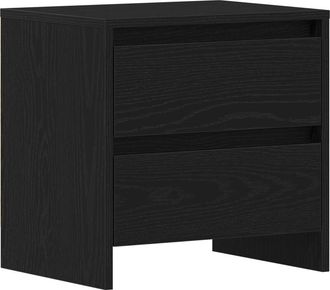 vidaXL Armario De Noche Con Caj&oacute;n Roble Negro 45 X 34 X 44.5 Cm Vidaxl