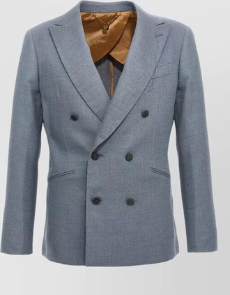 Maurizio Miri silk blend double-breasted blazer