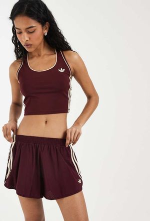 adidas adidas Originals skort sportiva bordeaux e crema-Rosso