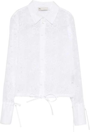 Tory Burch Tory Burch gebloemd broderie Anglaise overhemd