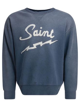 SAINT M×××××× Cotton Crewneck Sweatshirt