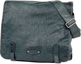 Balenciaga Navy Leather Shoulder Bag (Pre-Owned)