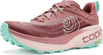Topo Athletic Vista Womens Running Shoes Rose/Mint : 10.5 B - Medium, Synthetic/Textile