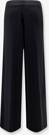 Max Mara Womens Lama Viscose Blend Trousers Black