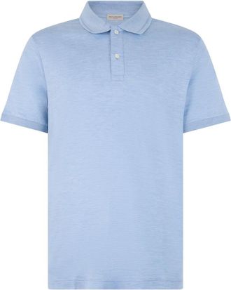 Paul & Shark Katoenen en zijden polo - Heren - Polos - Blauw - M - Katoen - Tops