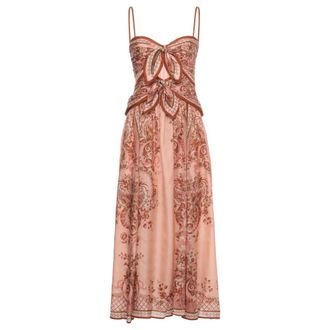 Zimmermann Aster Scarf Print Midi Dress - female - Zimmermann - Maxi Dresses - Multicolor - XS - Dresses