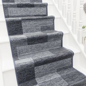 Runrug Stair Runner Carpet - Durable, Non-Slip, 5.4mm - Icona in Dark Grey | Size: 100 cm x 510 cm
