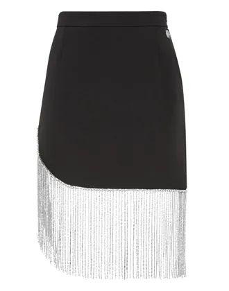 Philipp Plein Short Skirt Fringe