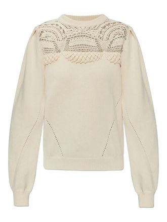 Ulla Johnson Gehaakte trui - Beige