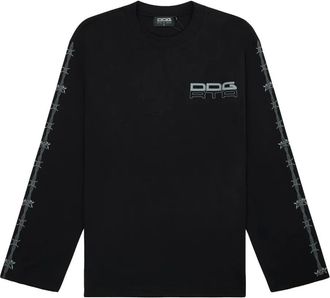 Rta T-shirt a maniche lunghe con stampa - Nero