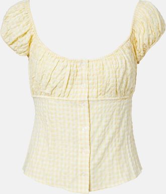 Montce Swim Millie gingham top