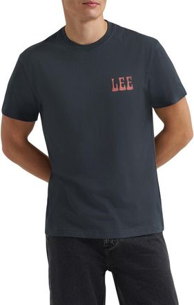 Lee Essential Americana Graphic T-Shirt in Washed Black at Nordstrom, Size Xx-Large