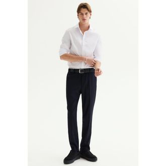 H&M Slim-fit suit pants in Navy Blue at Nordstrom, Size 34