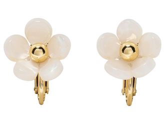 Kate Spade New York Summer Daze Flower Studs Womens Earring White, Brass