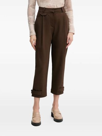 Pedro del Hierro button-cuff trousers - Marrone