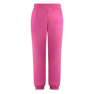 VETEMENTS Sweatpants, male, Pink, XS, Logo Detail Track-Trousers with Patches