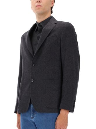 Ermenegildo Zegna Wool Cashmere Blend Shirt Jacket - Gray