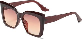 Generic Large Frame Outdoor Men Driver Commuter Sun Glasses(Brown)