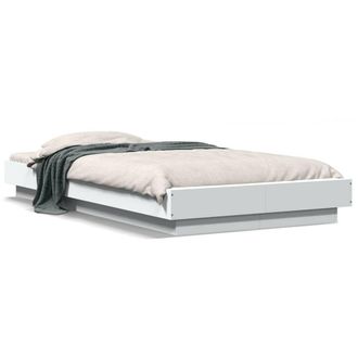 Berkfield Home Bed Frame without Mattress White 90x190 cm Single
