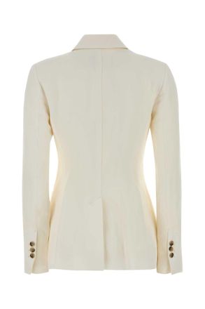 Ami Womens Ivoryy Jersey Blazer Blanccreme Giacche E Gilet Jacket