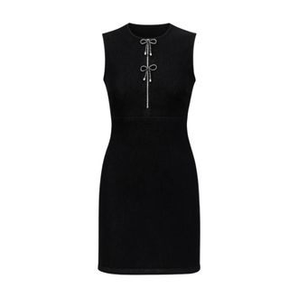 Liu Jo Kleedjes, Dames, Zwart, S, Denim, Mini Denim Jurk